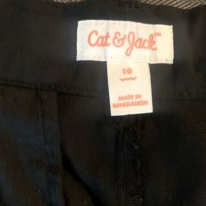 Black dress pants size 10 elastic waist adjustable